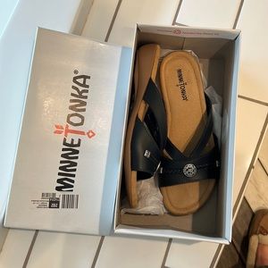Brand new Minnetonka sandals
